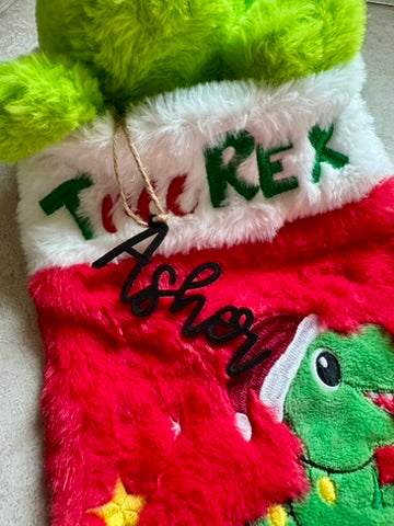 Custom Stocking Tag/Name Ornament