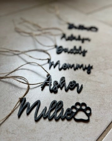 Custom Stocking Tag/Name Ornament