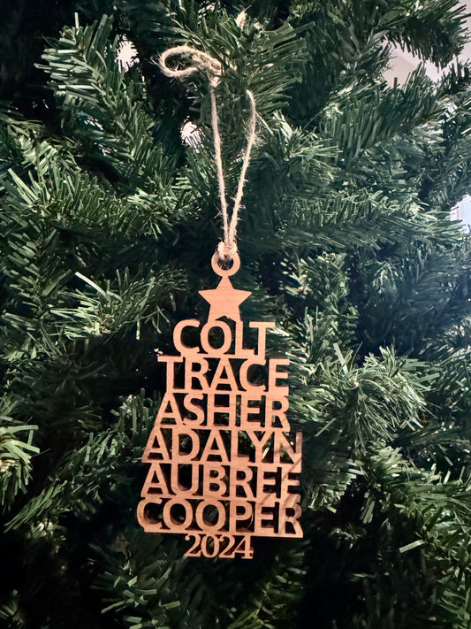 Tree Name Ornament