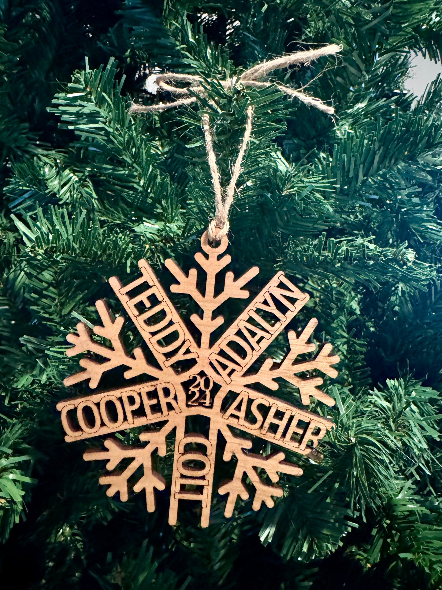 Snowflake Name Ornament