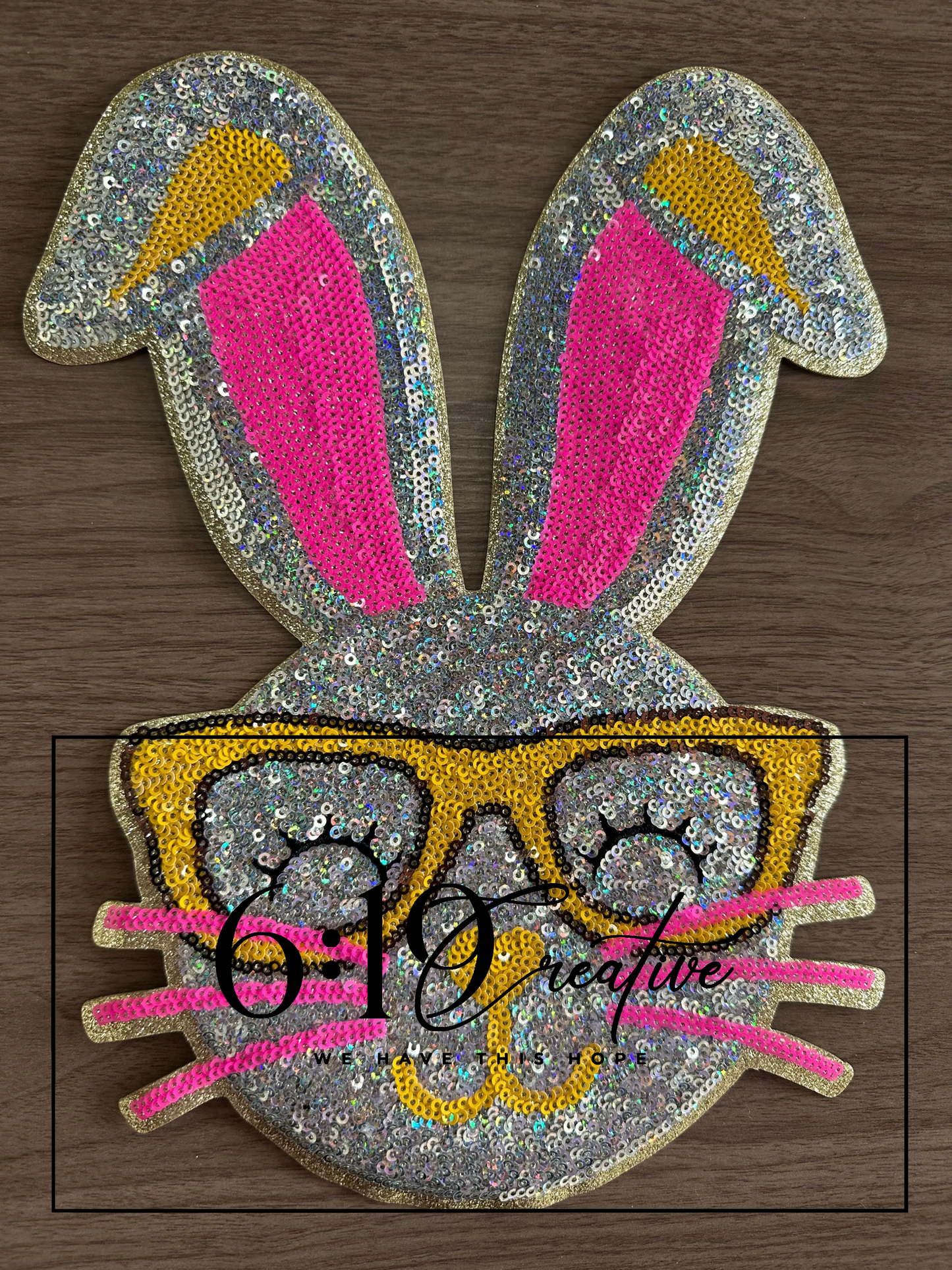 Bunny Sequin Iron On Patch - PRE ORDER