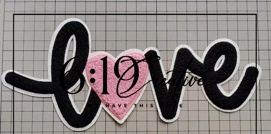 Love Chenille Iron On Patch - PRE ORDER