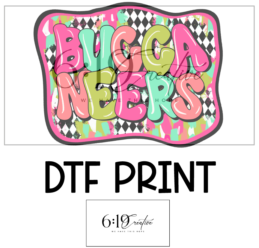 Buccaneers Bright Brush Strokes DTF Print