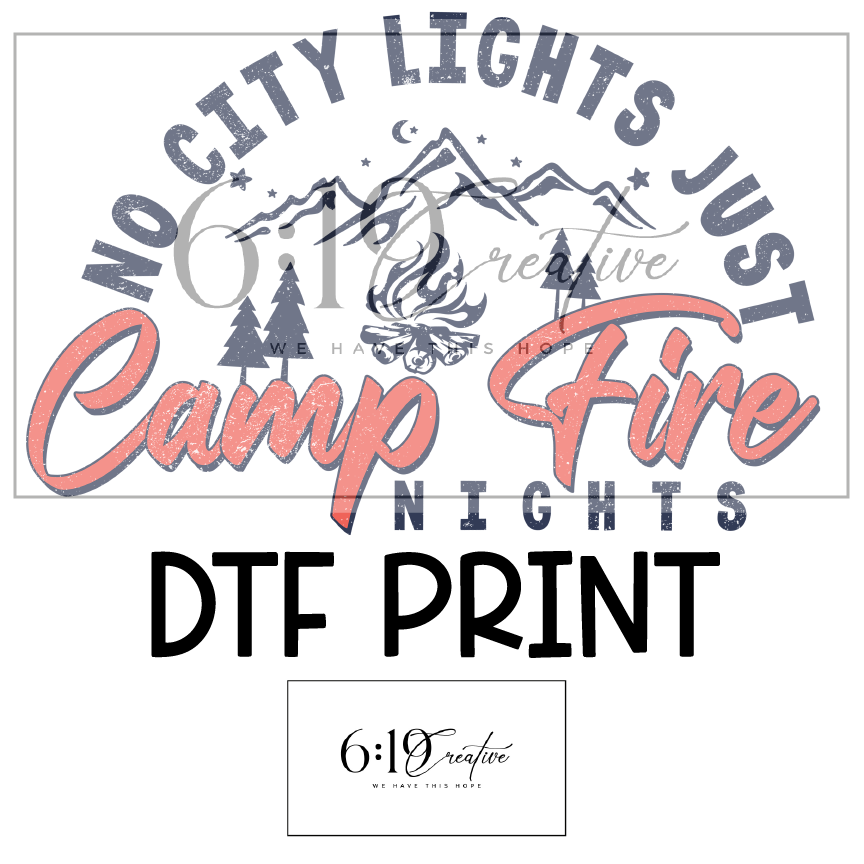 Campfire Nights DTF Print