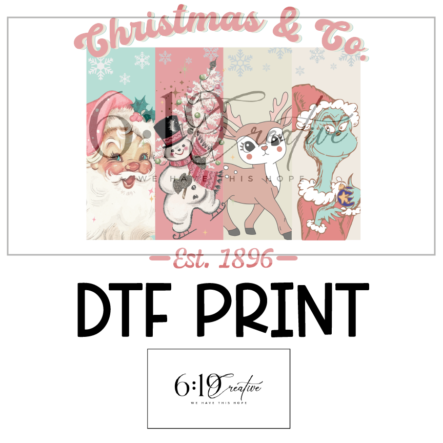 Christmas and Co DTF Print