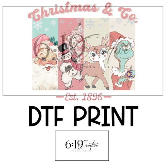 Christmas and Co DTF Print