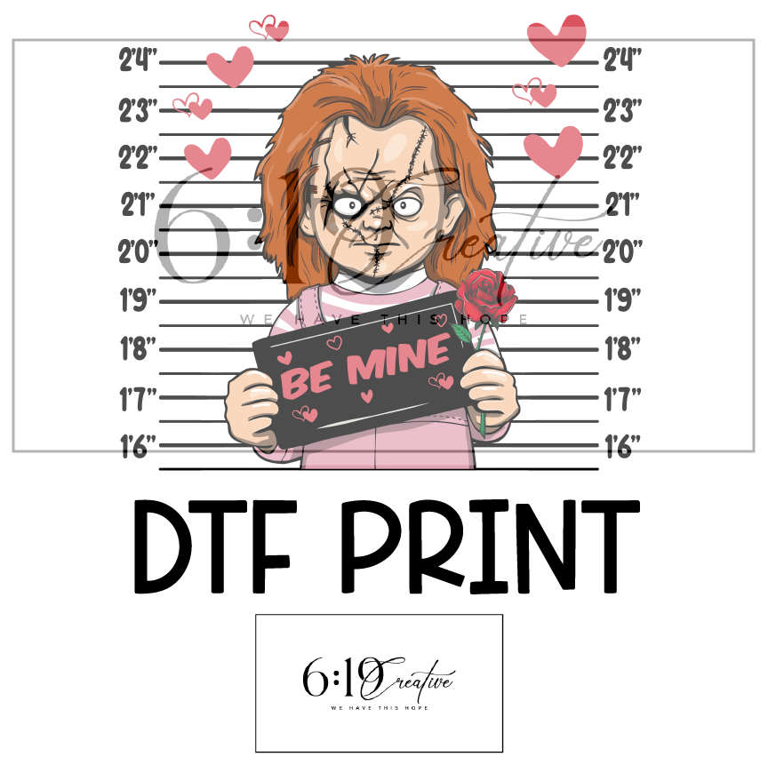 Chucky Valentine's Day Sublimation Print