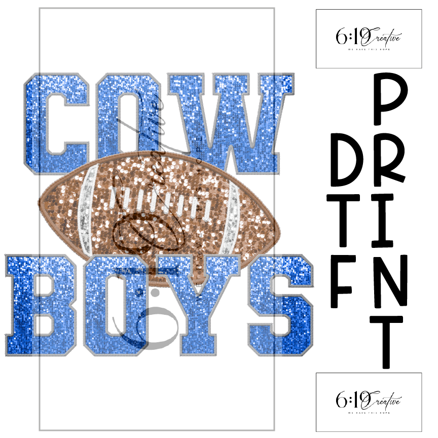 Cowboys Sublimation Print