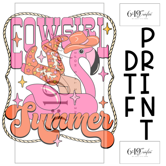 Cowgirl Summer Sublimation Print