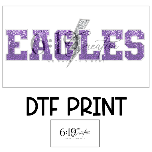 Eagles Bolt DTF Print