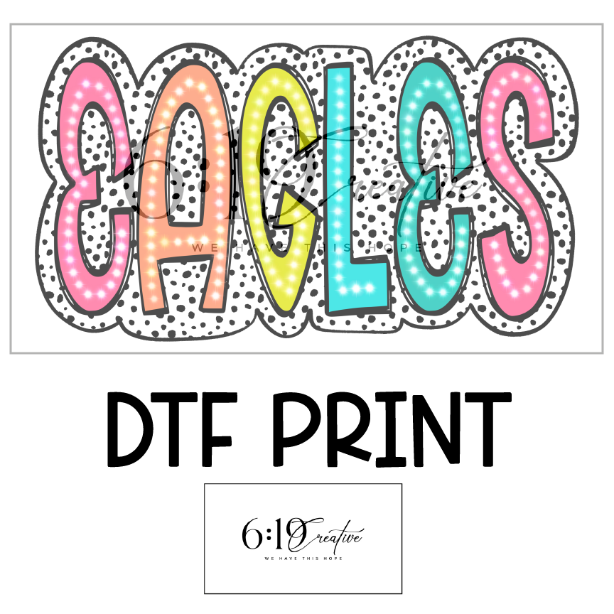 Eagles Mascot DTF Print