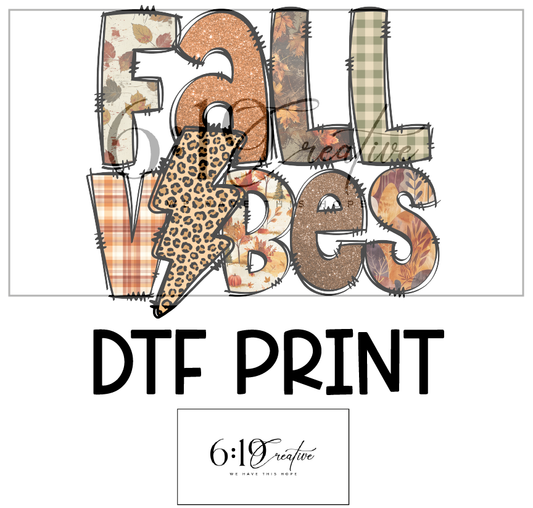 Fall Vibes DTF Print