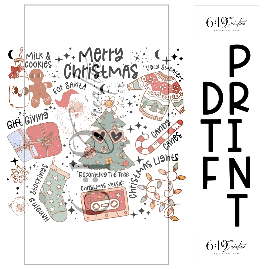 Favorite Things - Christmas DTF Print