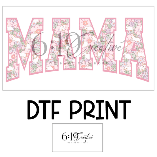 Floral Mama Sublimation Print