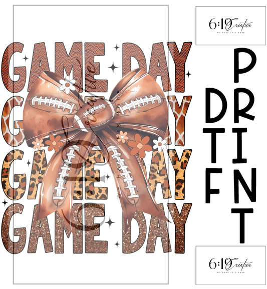 Football Game Day DTF Print