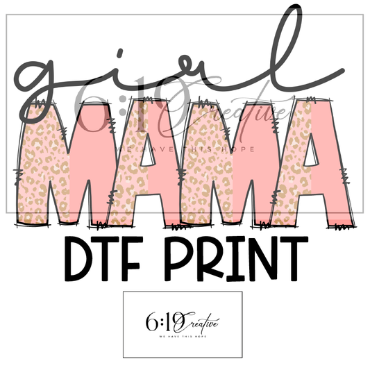 Girl Mama Sublimation Print