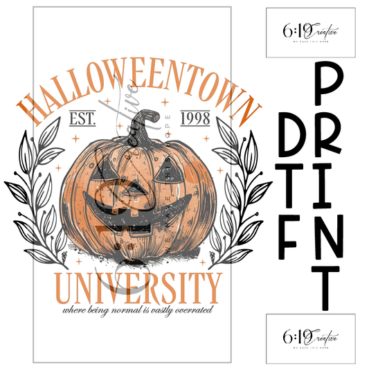 Halloween Town DTF Print