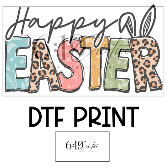 Happy Easter Sublimation Print