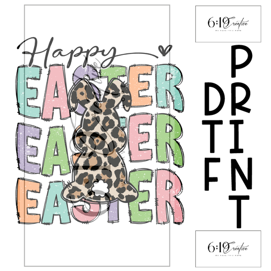 Happy Easter Sublimation Print