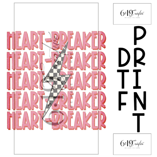 Heart Breaker Sublimation Print