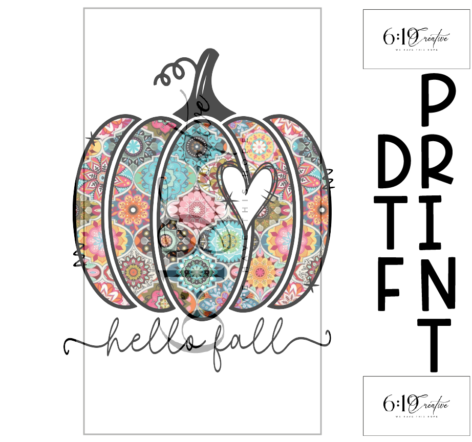 Hello Fall DTF Print