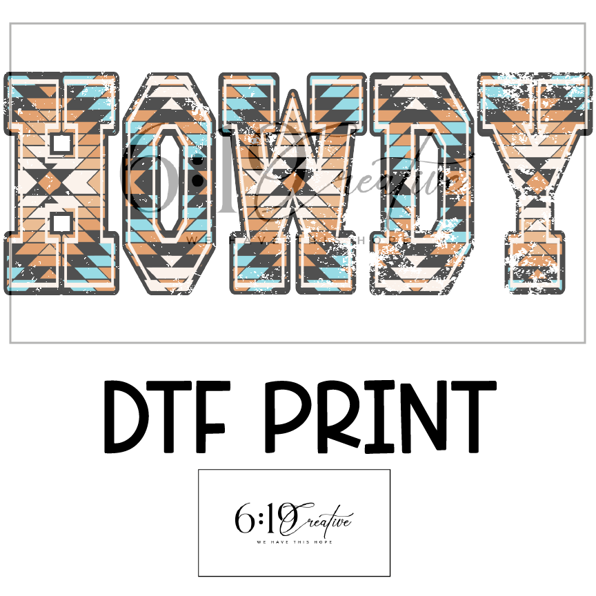 Howdy DTF Print