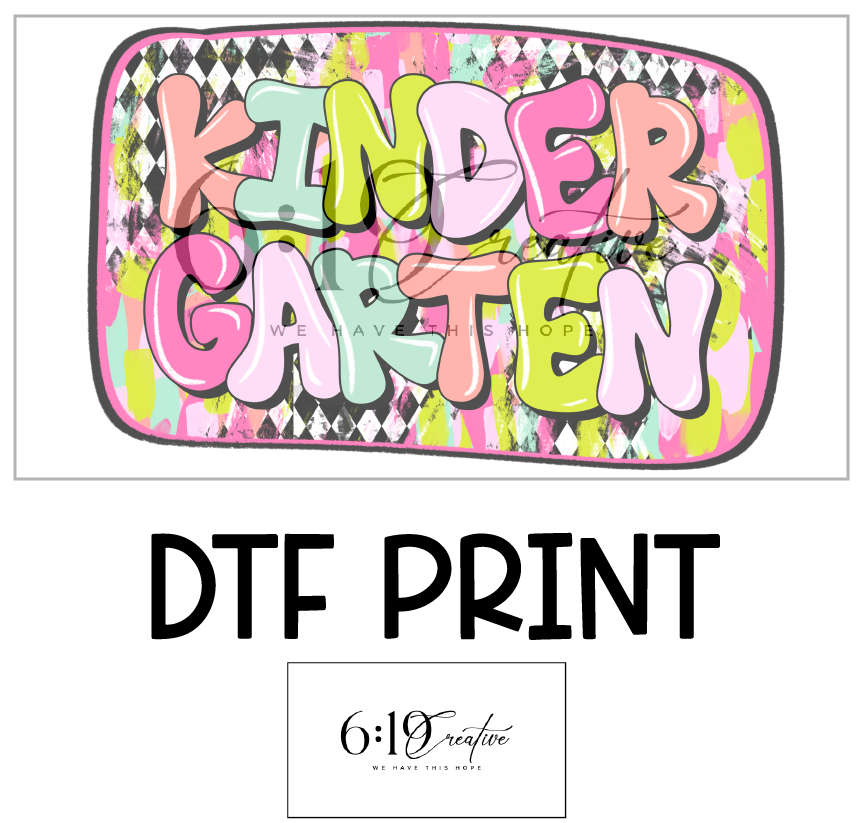 Kindergarten DTF Print