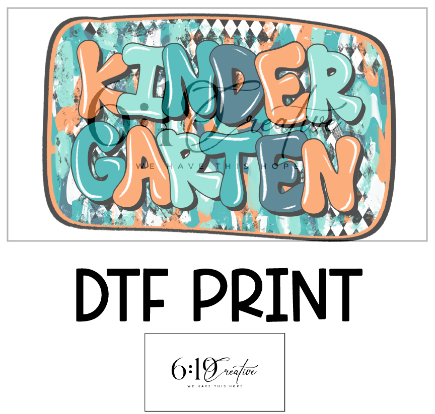 Kindergarten DTF Print