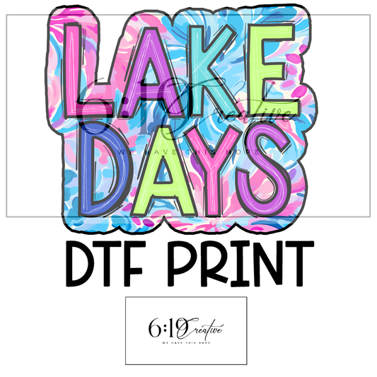 Lake Days Sublimation Print