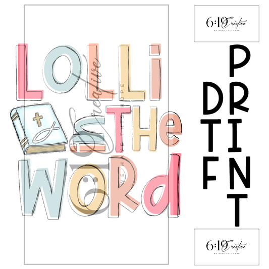 Lolli In The World DTF Print