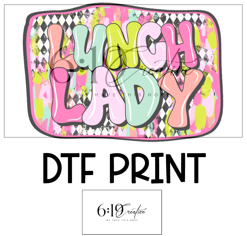 Lunch Lady DTF Print