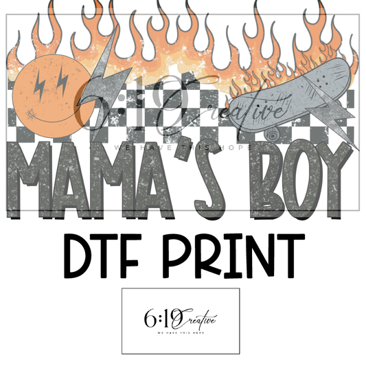 Mama's Boy Sublimation Print