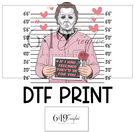 Michael Myers Valentine's Sublimation Print