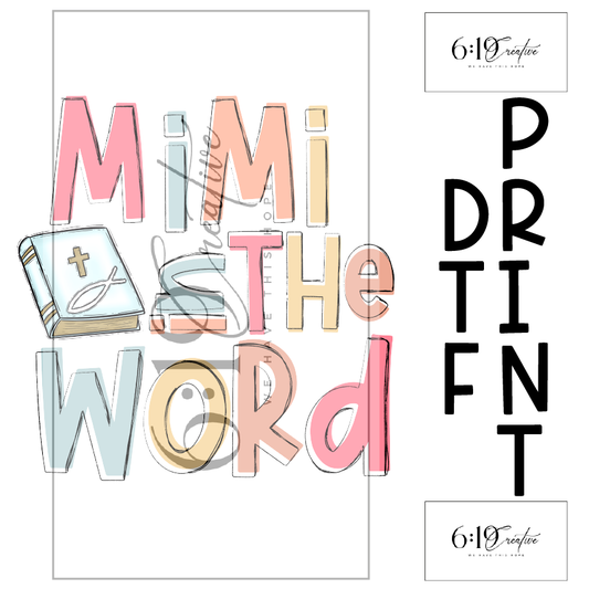 Mini In The World DTF Print