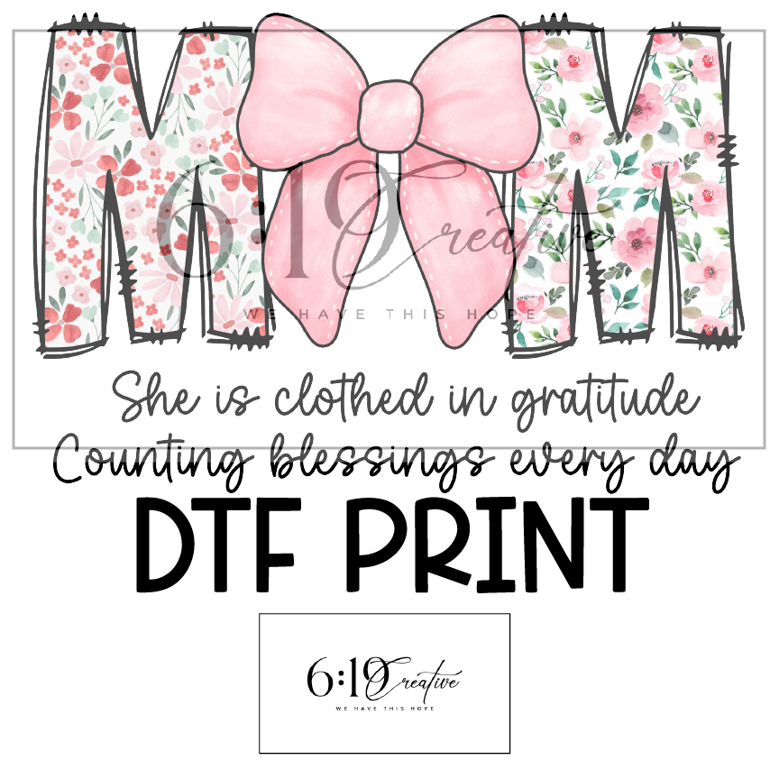 Mom Sublimation Print