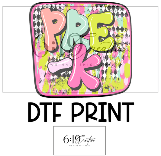 Pre-K DTF Print