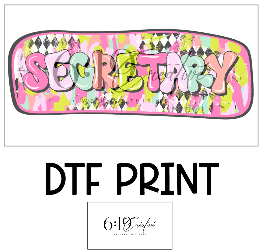 Secretary DTF Print