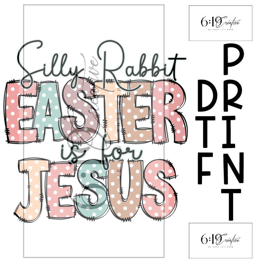 Silly Rabbit Sublimation Print