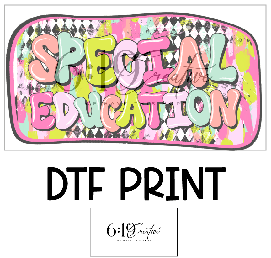 Special Education DTF Print