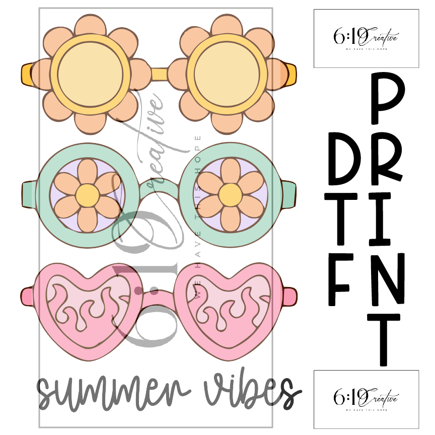 Summer Vibes Sublimation Print