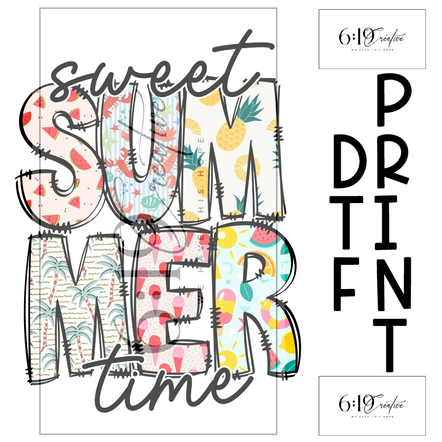 Sweet Summertime DTF Print