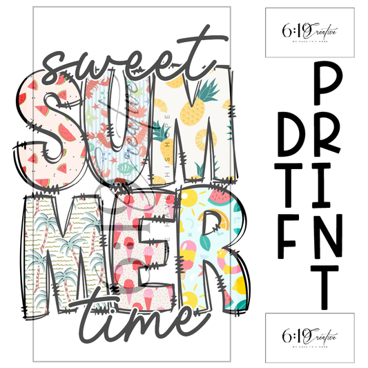 Sweet Summertime DTF Print