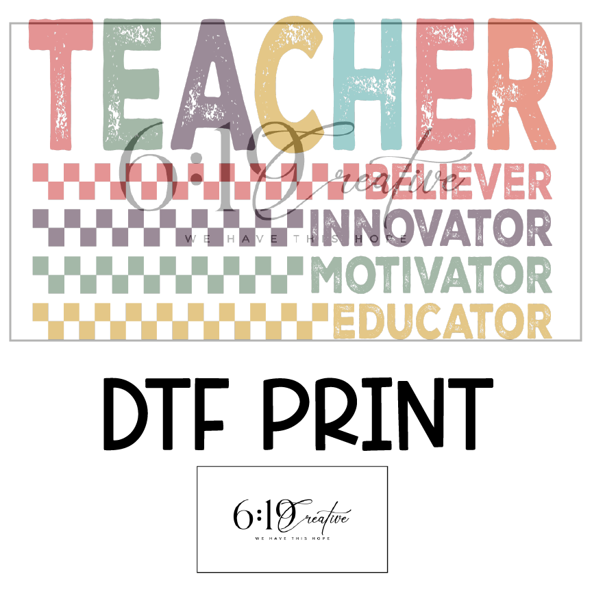 Teacher DTF Print