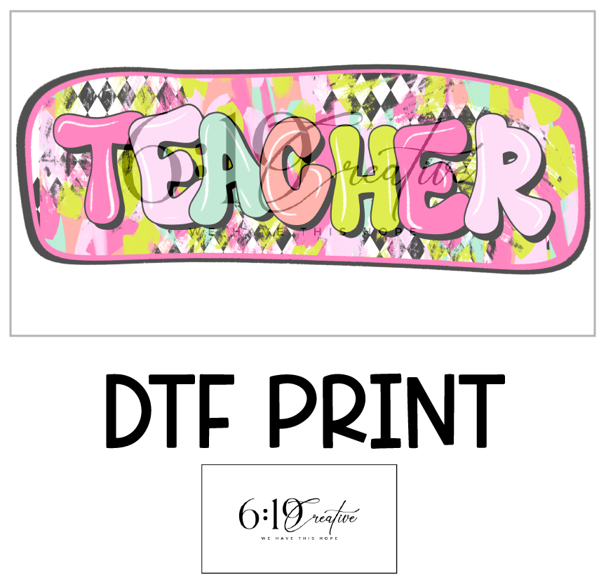 Teacher DTF Print