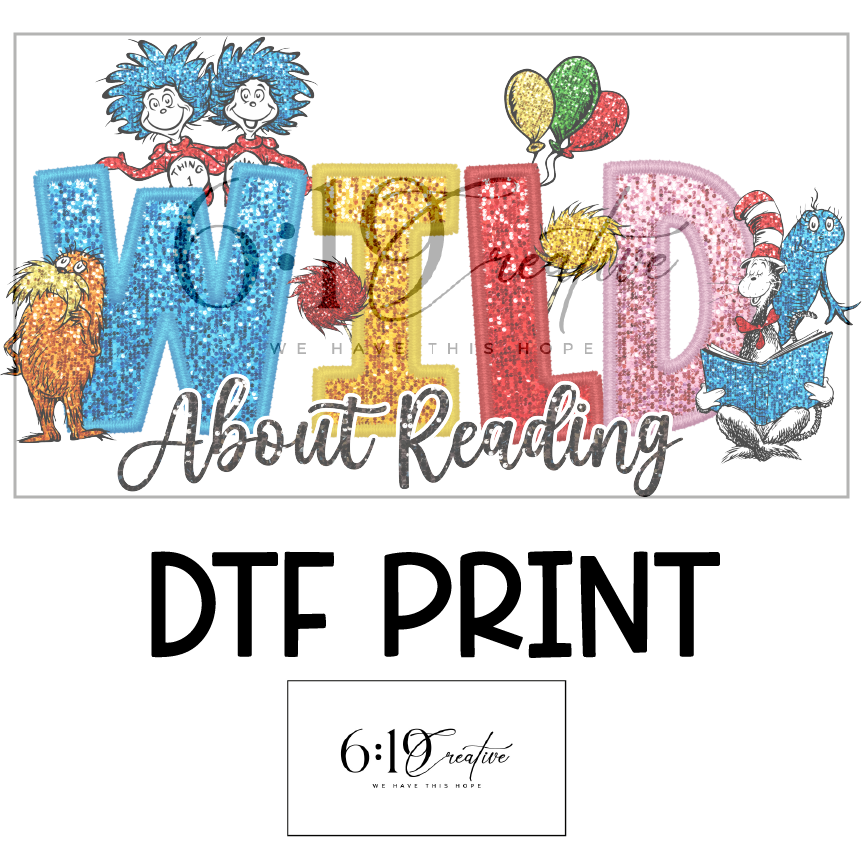 Wild About Reading Sublimation Print